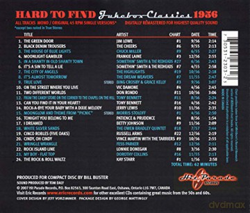 Hard To Find Jukebox Classics 1956 (Cd) [CD]