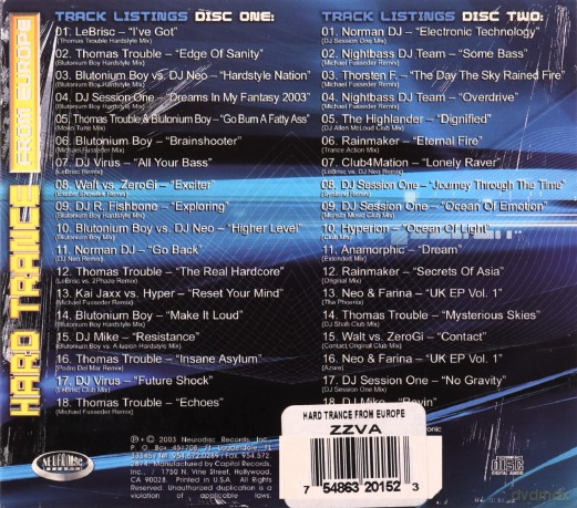 Hard Trance from Europe: Hard Trance From Europe [2CD]