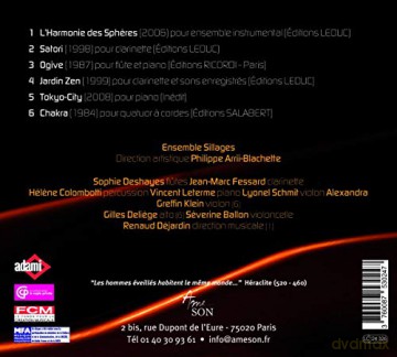 Ensemble Sillages: Harmonie Des Spheres [CD]