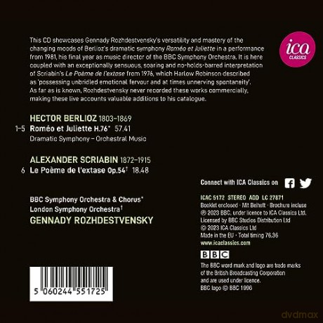 Gennadi Rozhdestvensky: Hector Berlioz: Roméo Et Juliette - Alexander Scriabin: Le Poeme De L'Extase [CD]