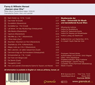 Studierende der mdw - Universität für Musik und darstellende Kunst Wien: Hensel: Szenen Einer Ehe [CD]