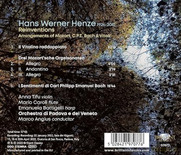 Henze:Reinventions Arrangements Of Mozart,C.P.E.Ba [CD]