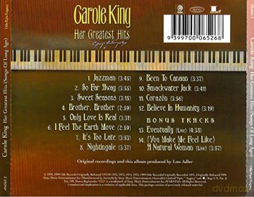 Carole King: Her Greatest Hits + Bonus Trac [CD]