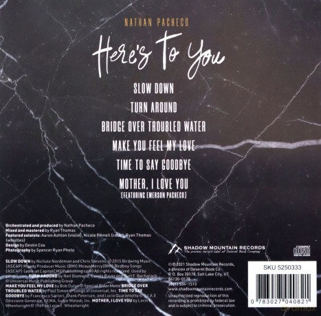 Nathan Pacheco: Here's To You [CD]