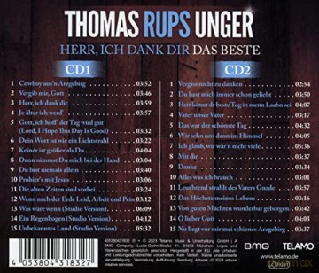 Unger,Thomas Rups: Herr,Ich Dank Dir:Das Beste [2CD]