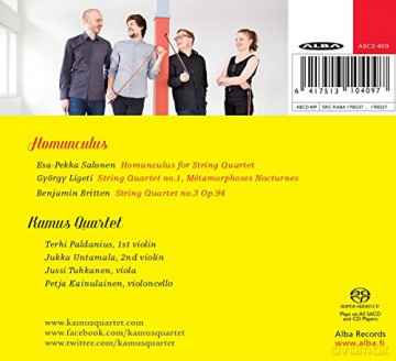 Kamus String Quartet: Homunculus [CD]