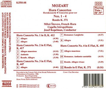 Stevove: Hornkonzerte [CD]