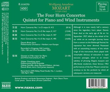 Brain: Hornkonzerte/Quintett [CD]