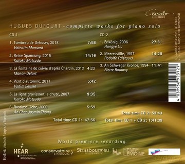 Valentin Mansard: Hugues Dufourt: Die Werke Für Klavier Solo [2CD]