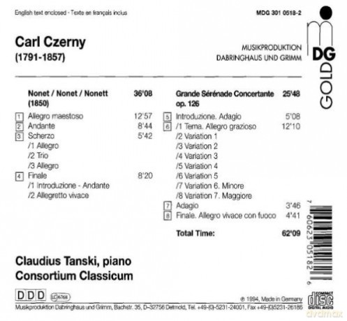 Consortium Classicum: Il Virtuoso Vol. 1 (Czerny) [CD]