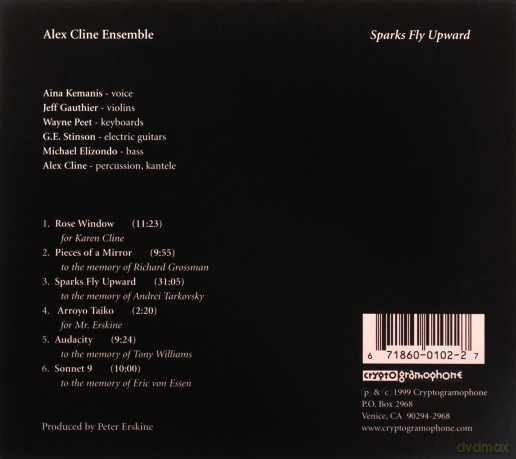 Cline, Alex Ensemble (A. Kemanis, J. Gauthier, W. Peet, G.E. Stinson, M. Elizonado): Sparks Fly Upward [CD]