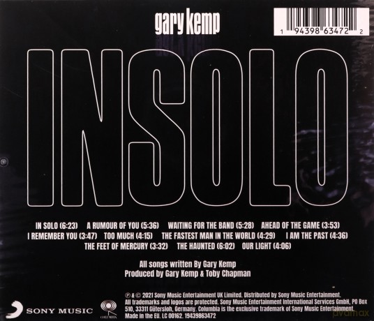 Gary Kemp: Insolo (Autographed Limited Edition) [CD]