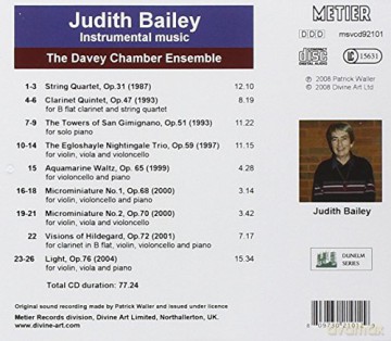 Davey Chamber Endemble,the: Instrumental Music [CD]