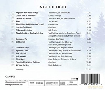 Cantus: Into The Light - Vokalwerke Für Weihnachten [CD]