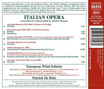 De Ritis: Italienische Opern Transk.Für Holzbläser-Ensemble [CD]