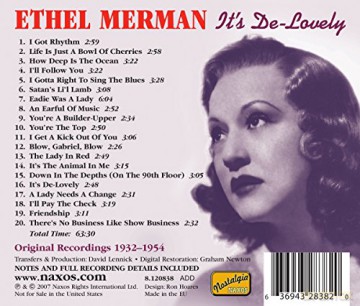 Merman,Ethel: It's De-Lovely [CD]