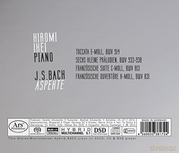 Hiromi Ikei: J.S.Bach: Aspekte - Werke Für Tasteninstrumente [CD]