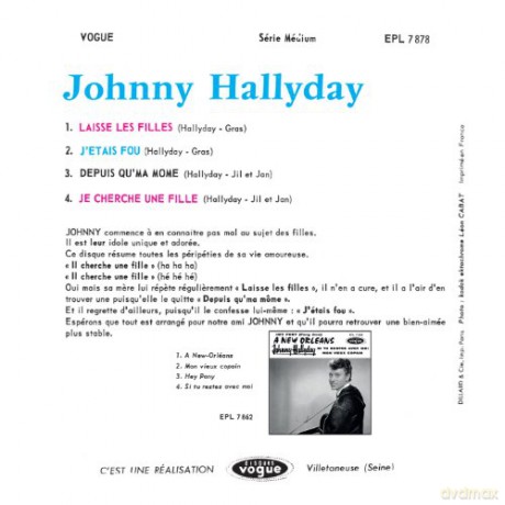 Hallyday,Johnny: Johnny Hallyday Chante Les Filles [CD]