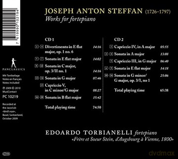 Edoardo Torbianelli: Joseph Anton Steffan: Klavierwerke [2CD]