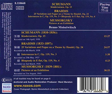 Moiseivitch,Benno: Kinderszenen/Bilder E. Ausstel [CD]