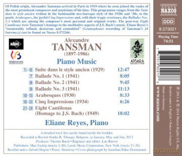 Reyes,Eliane: Klaviermusik [CD]