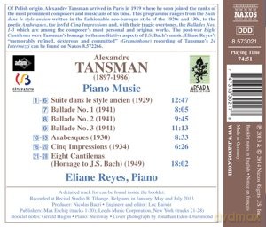 Reyes,Eliane: Klaviermusik [CD]