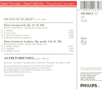 Brendel,Alfred: Klaviersonaten D 850, 784 [CD]