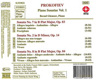 Glemser,Bernd: Klaviersonaten Vol. 1 [CD]