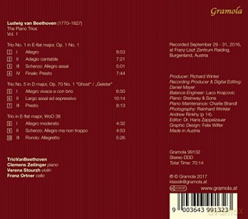 Triovanbeethoven: Klaviertrios Vol.1 [CD]
