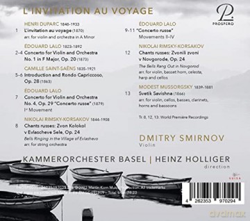 Dmitry Smirnov: L´Invitation Au Voyage [CD]