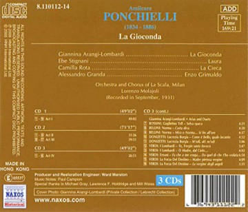 Arangi-Lombardi: La Gioconda [3CD]