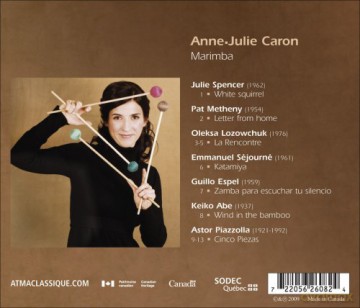 Caron,Anne-Julie: La Rencontre For Marimba [CD]