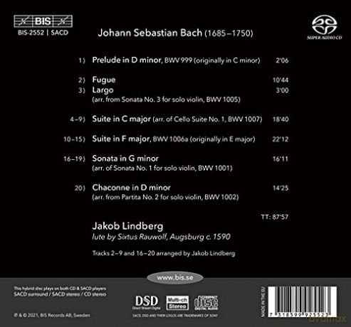 Lindberg,Jakob: Lautenwerke Auf Der Rauwolf-Laute Von 1590 [CD]