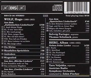 Valjakka,Taru: Lieder Von Hugo Wolf Und Alban Berg [CD]