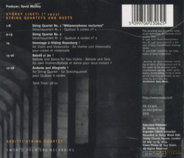 Arditti Quartet: Ligeti-Edition Vol. 1 (Werke Für Streichquartett) [CD]