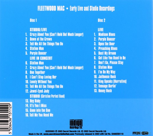 Fleetwood Mac: Madison Blues [2CD]