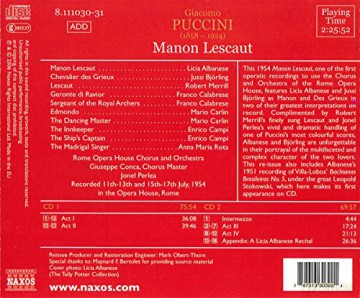 Perlea: Manon Lescaut [2CD]