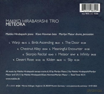 Hirabayashi,Makiko Trio: Meteora (digipack) [CD]