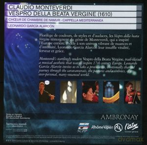 Cappella Mediterranea: Monteverdi: Vespro Della Beata Vergine [2CD]
