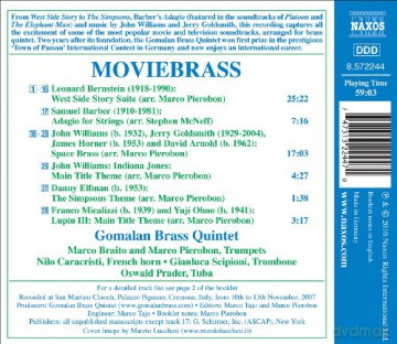 Gomalan Brass Quintet: Moviebrass [CD]