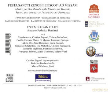 Ensemble San Felice-Federico Bardazzi: Music And Liturgy In 14th Cent Florence [CD]