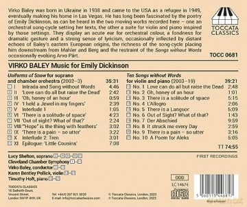 Shelton: Music For Emily Dickinson [CD]