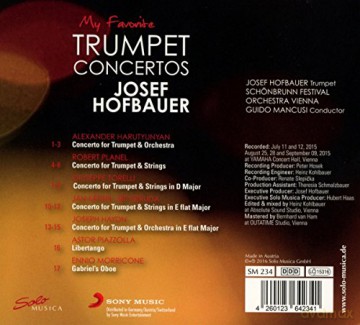 Josef Hofbauer: My Favorite Trumpet Concertos [CD]