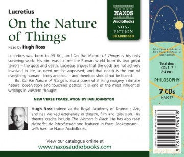 Lucretius: On The Nature Of Things (Naxos Non Fiction) [7CD]