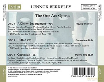 BBC Northern Symphony Orchestra - Maurice Handford: One Act Operas [3CD]