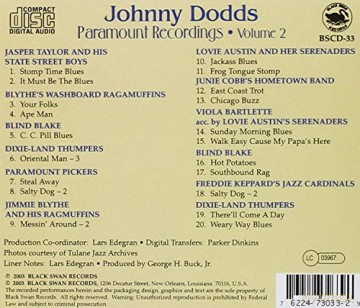 Johnny Dodds: Paramount Recordings [CD]
