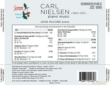 John Mccabe: Piano Music Of Carl Nielsen [2CD]