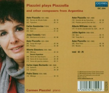 Piazzini,Carmen: Piazzini Plays Piazzolla... [CD]
