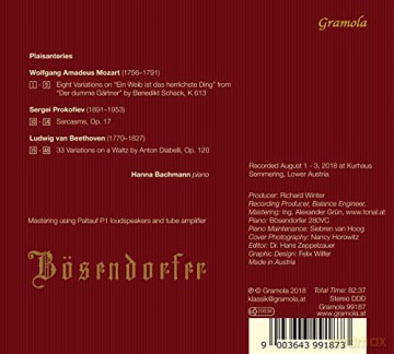 Bachmann,Hanna: Plaisanteries [CD]