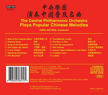 Xieyang,Chen: Popular Chinese Melodies [CD]
